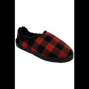 Muk Luks Men's John Slippers Black/Red/Buffalo - Medium